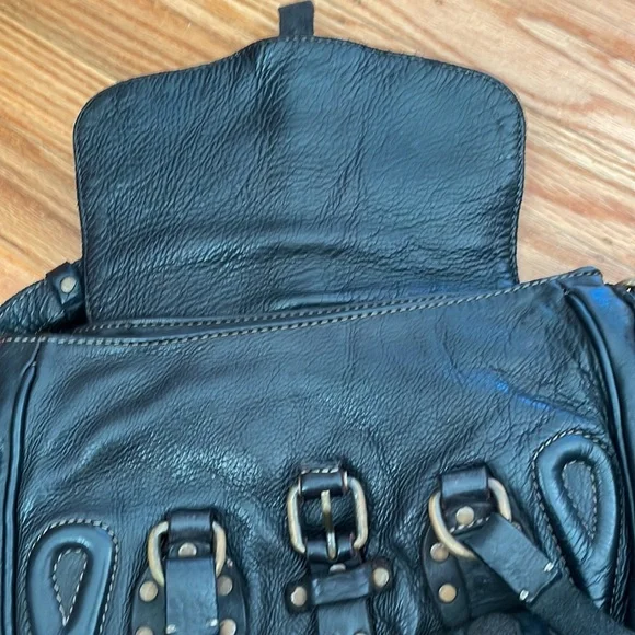 All Saints Spitalfields Leather Bag - Picture 7 of 13